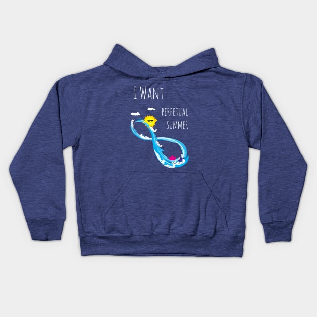 Perpetual summer Kids Hoodie by TinkM